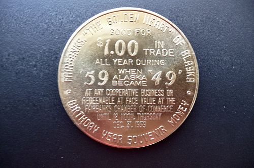 1959. Alaska Statehood Trade Dollar