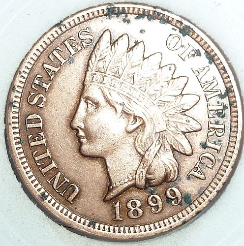 1899 Indian Cent Grades BROWN UNCIRCULATED ( 125-H )