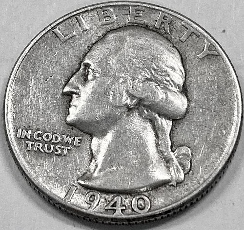 1940 P Washington Quarters