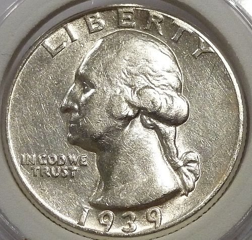 1939-P EXTRA FINE Washington Quarter  XF GRADE # 180-U