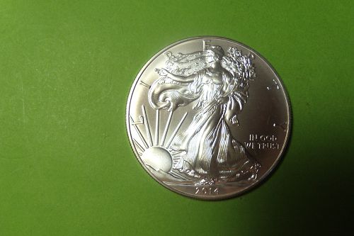 2014 American Silver Eagle  BU  #ASE14