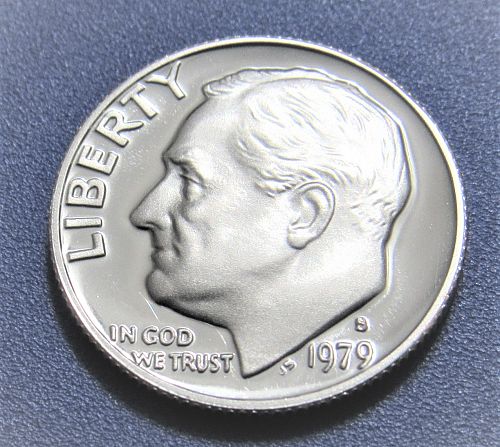 1979-S 10 Cents - Roosevelt Dime Type I - Cameo Proof - Clad
