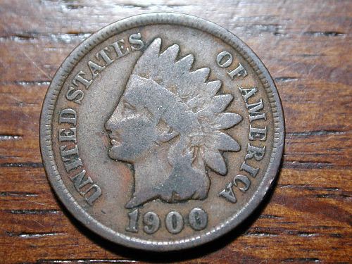 1900 Indian head penny cent  NICE