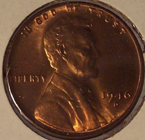 1946-D Lincoln Wheat Back Penny GEM #0784