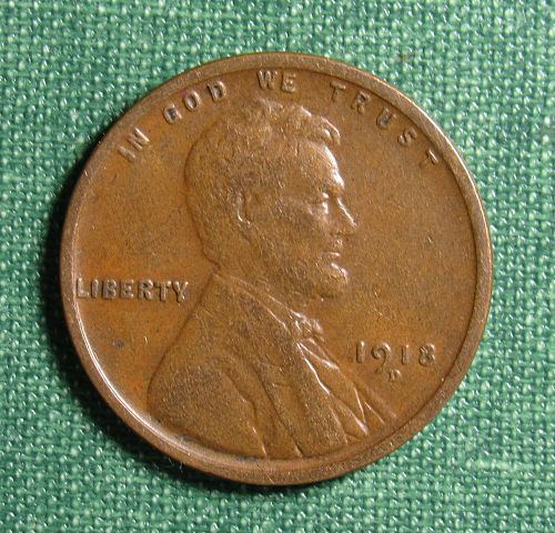 1918 D Wheat Back Lincoln Cent