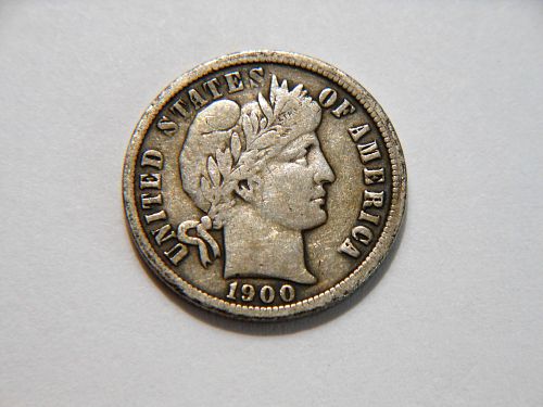 1900-O Silver Barber Dime