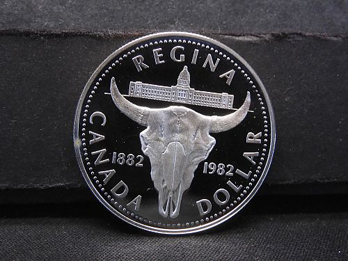 1982 Canada Regina Centennial Dollar