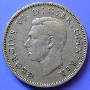 UK Great Britain 2 Shillings Florin dated 1947 KGVI KM# 865