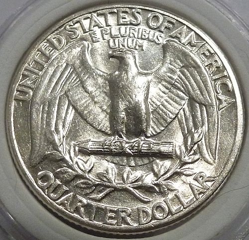 1945-P ABOUT UNCIRCULATED Washington Quarter  AU # 160-12)