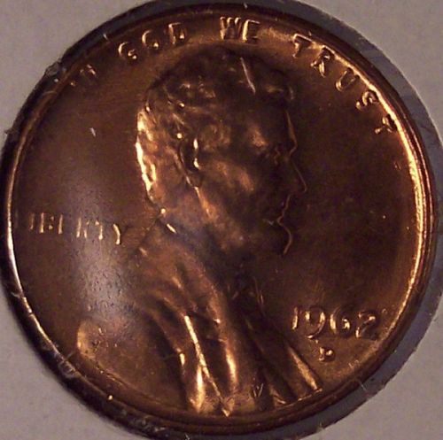1962-D Lincoln Memorial Penny GEM #01111
