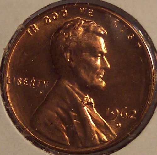 1962-D Lincoln Memorial Penny GEM #01111