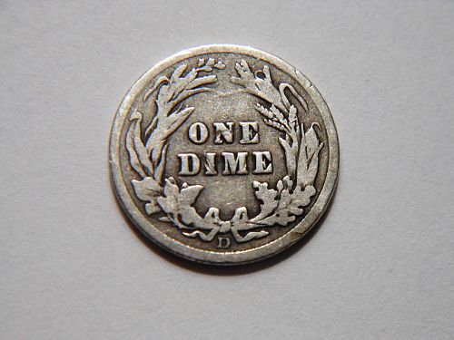 1912-D Silver Barber Dime