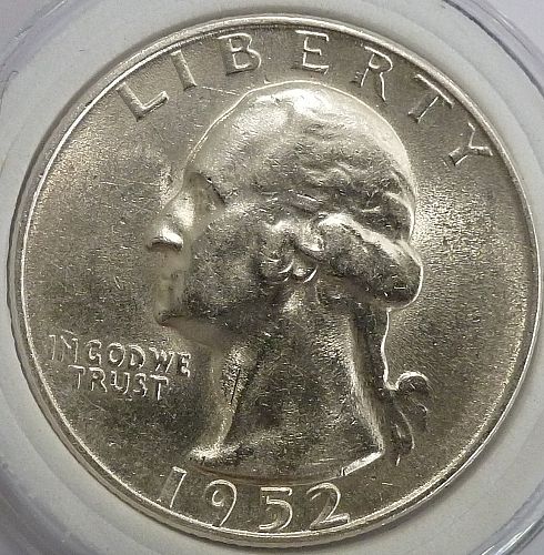 1952-S GEM BRILLIANT UNCIRCULATED Washington Quarter  BU # 160-14)