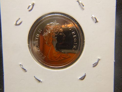 CANADIAN 1989 TWENTY-FIVE CENTS ELIZABETH II PROOF