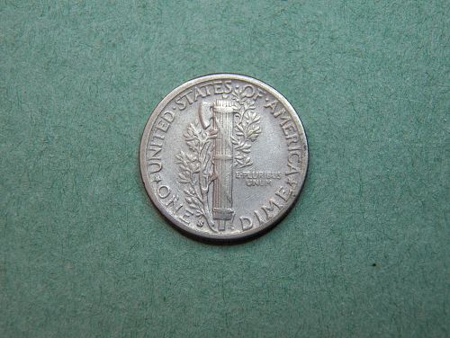 1929 S Mercury Dime Extra Fine Coin   58E