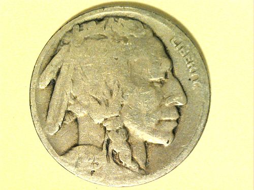 1925 P Buffalo Nickel--Good