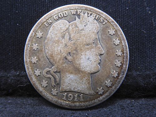 -1911-S Barber Quarter     xx