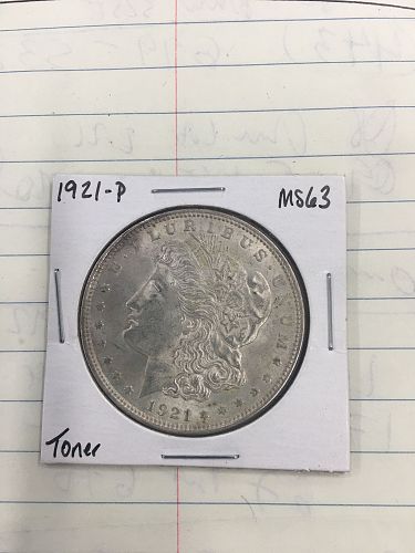1921 P Morgan Dollar MS63