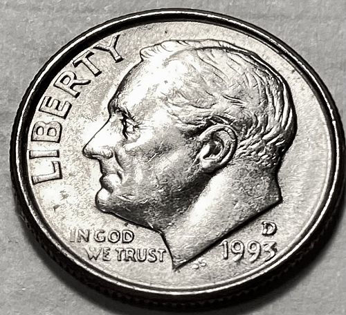 1993 D Roosevelt Dimes