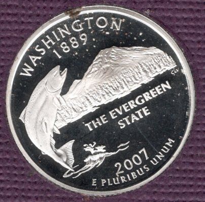 2007 S Washington 50 States and Territories Quarters: Silver Proof -#03-050