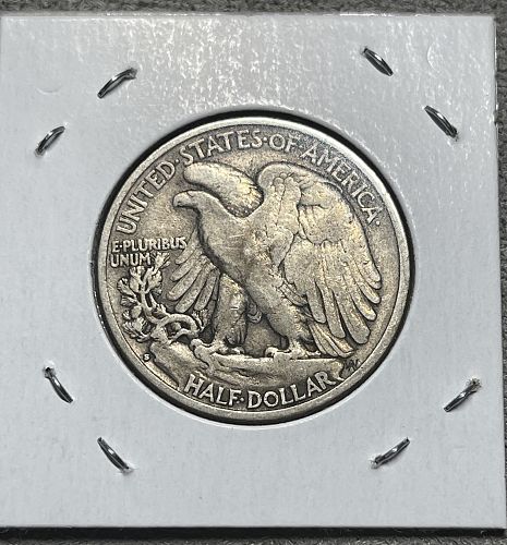 1928-S High Circulated Grade Fine/F15++ Walking Liberty US Silver Half Doll