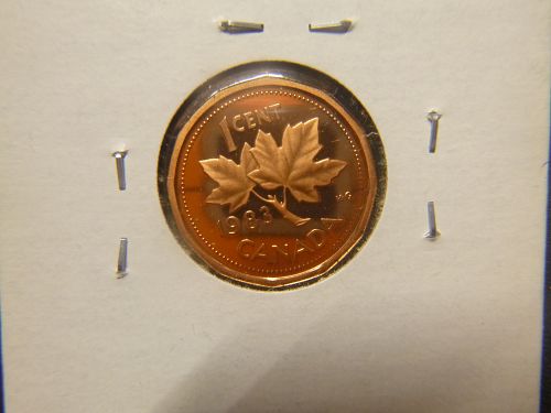 CANADIAN ONE CENT 1983 PROOF