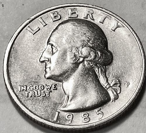 1985 P Washington Quarters