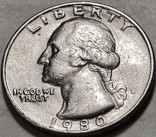 1980 D Washington Quarters