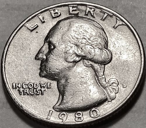 1980 D Washington Quarters