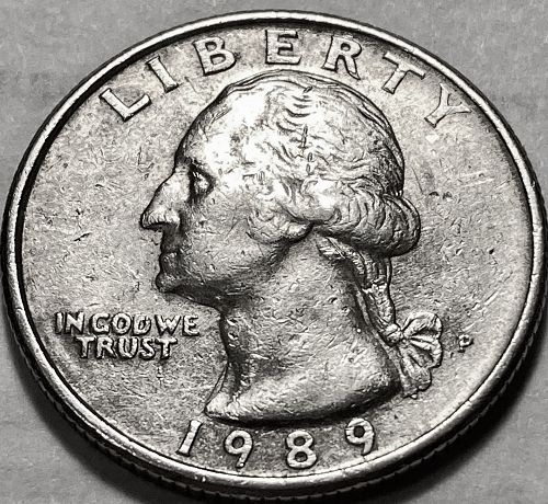 1989 P Washington Quarters