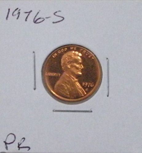 1976 S Proof Lincoln Memorial cent