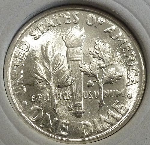 GEM BU 1947-S Roosevelt Dime. High Quality ( 300-02 )