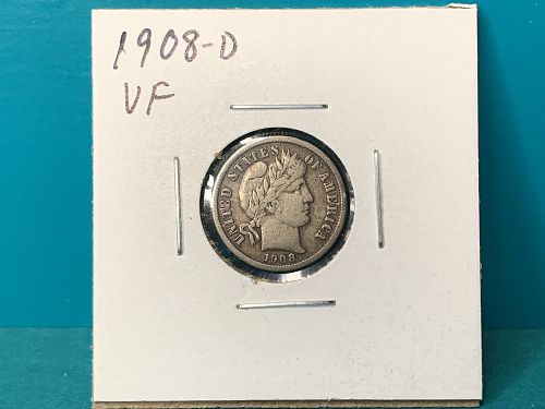 1908-D Barber Dime