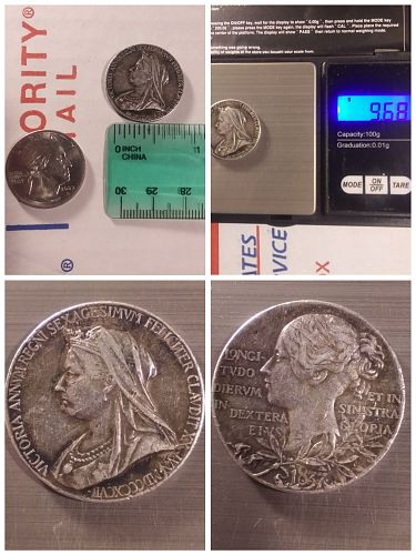 1897 Great Britain Queen Victoria 60 Year Diamond Jubilee Silver Medal