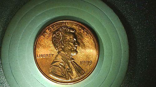 1999 P and D Lincoln Cents. Gem Red