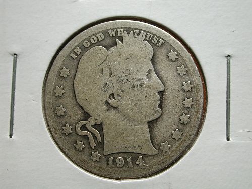 1914d Barber Quarter NICE