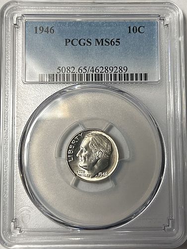 1946 Roosevelt Dimes Silver Composition  S-2