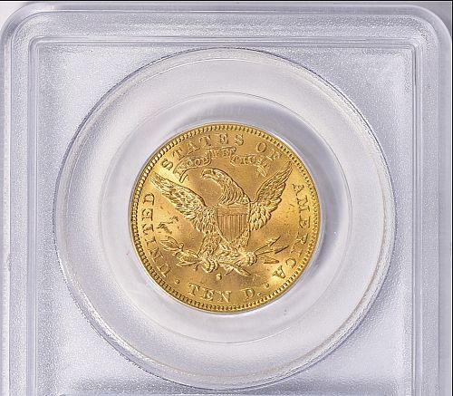 1889-S $10 GOLD LIBERTY EAGLE PCGS MS 63