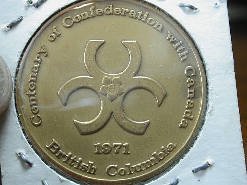 1971Centenary of Confederation with Canada Token NICE