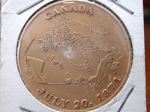 1971Centenary of Confederation with Canada Token NICE