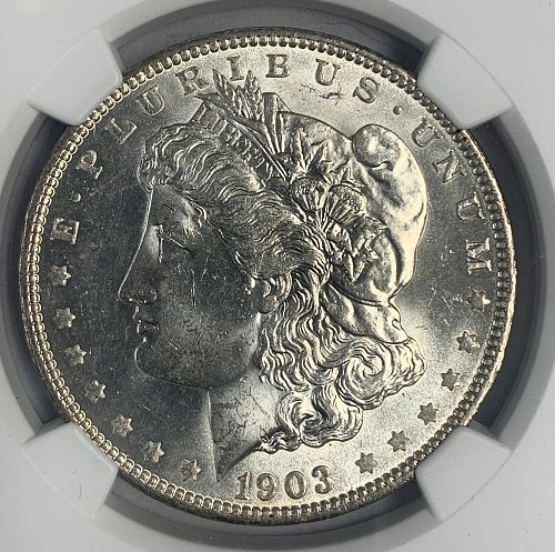 1903-O Morgan Silver Dollar, MS63 NGC (4608)