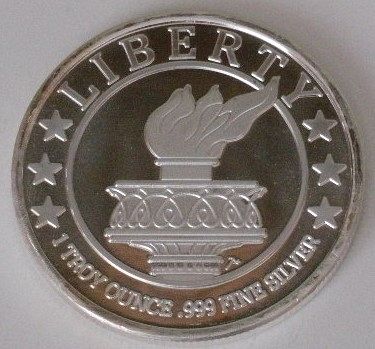 Lady Liberty Silver .999 Round 1 oz SilverTowne  BU