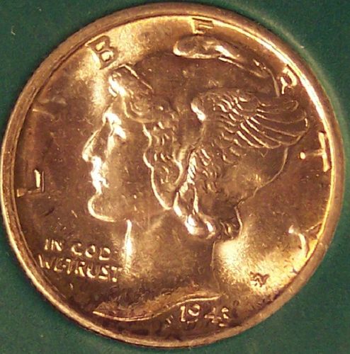 1943-D Mercury Silver Dime Stunner FSB #01033