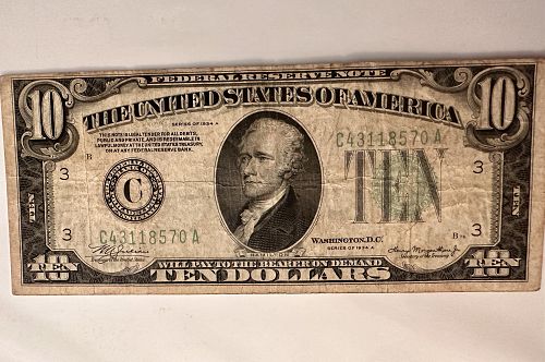 $10 Paper Bill