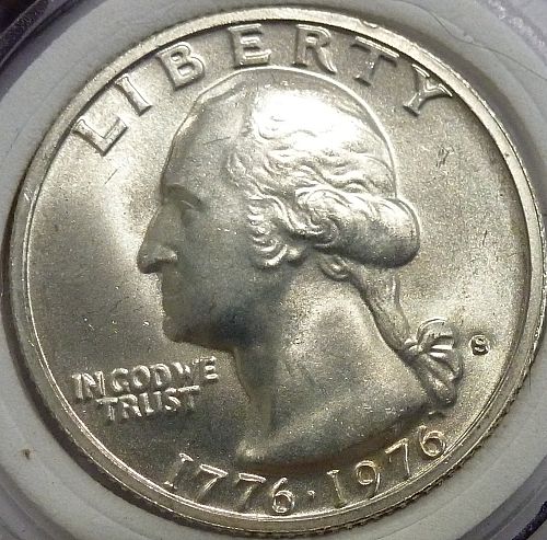 1976-S  UNCIRCULATED 40% SILVER  Washington Quarter # F-110