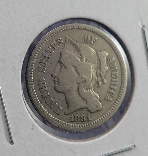 1881 3 Cent Nickel