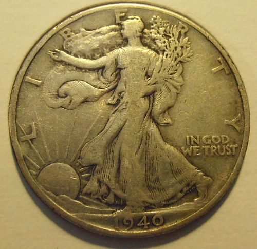 1940 P Walking Liberty Half Dollar (40PAB1)
