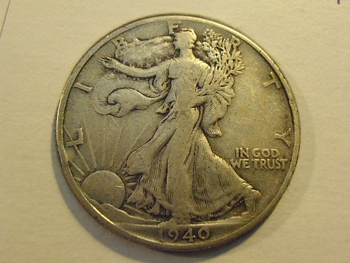 1940 P Walking Liberty Half Dollar (40PAB1)