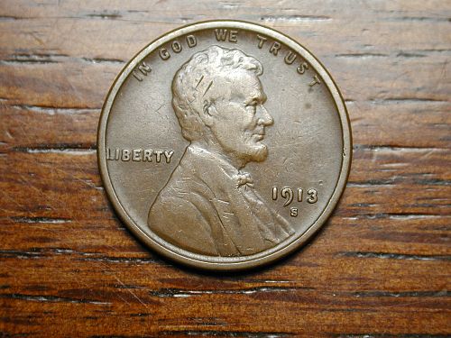 1913s Lincoln Wheat penny cent NICE