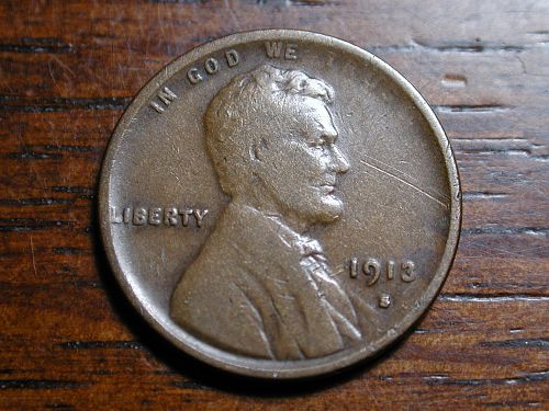 1913s Lincoln Wheat penny cent NICE